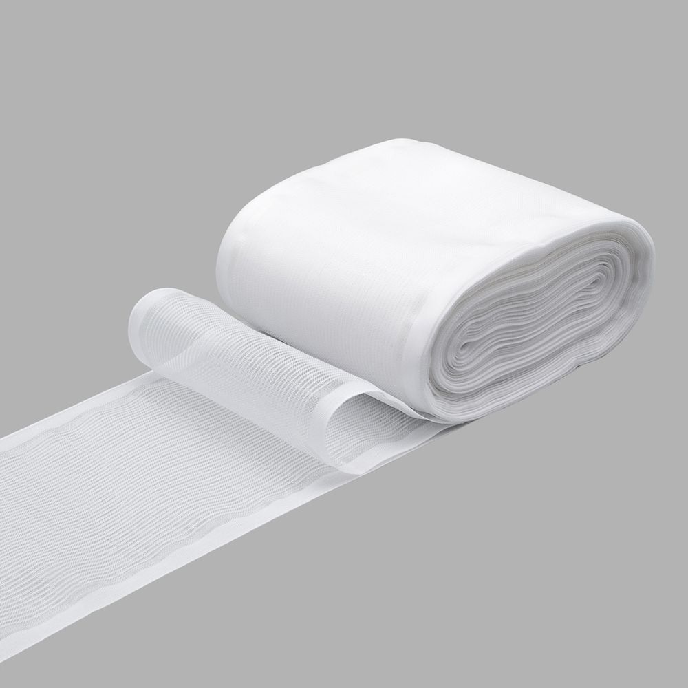 Лента для бантов 80.0 мм / 25 метров, белый / серебро, С3501Г17 (С3622Г17)