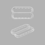 Рамки-регуляторы для бюстгальтера пластик 20.0 мм, 50 шт, прозрачный