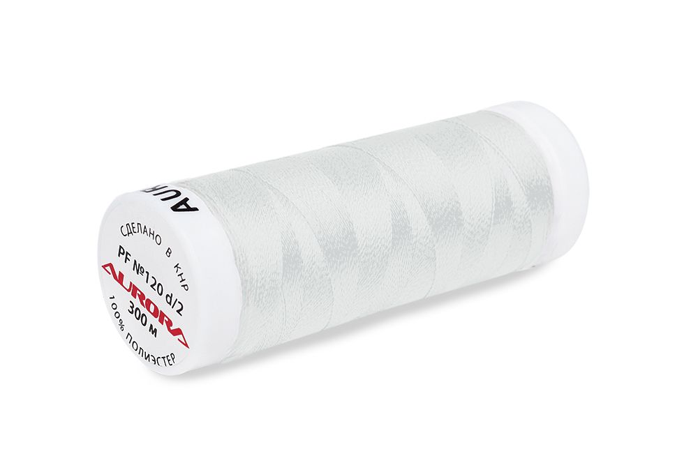 Нитки для креативных работ Aurora №120, 300 м, цв. PF821, 5 катушек