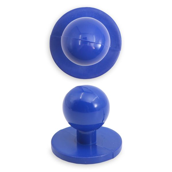 Пуговицы Пукли для поварских курток 12 шт, 10мм (d основания=18мм, h=16мм) (василек)