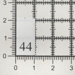 Этикетка-размерник, белый, 10х20 мм, 100 шт, 44