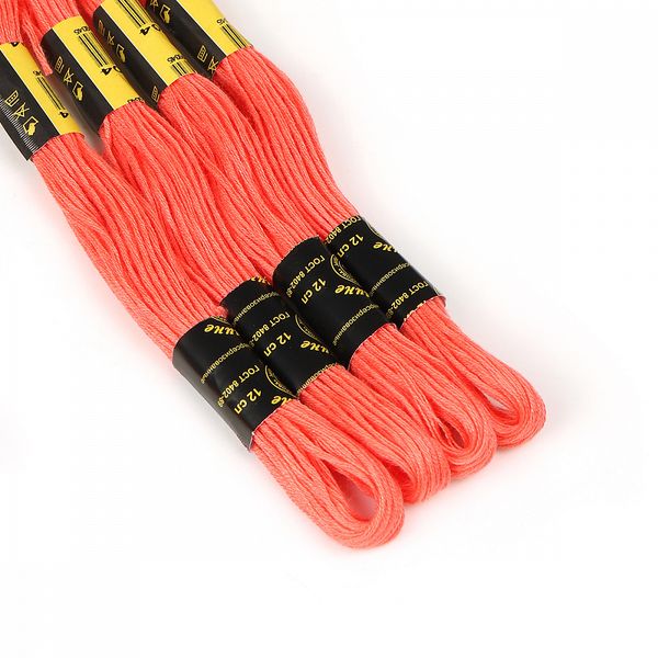 Мулине ПНК им.Кирова цв.0804 коралловый, 24 мотка по 8 метров