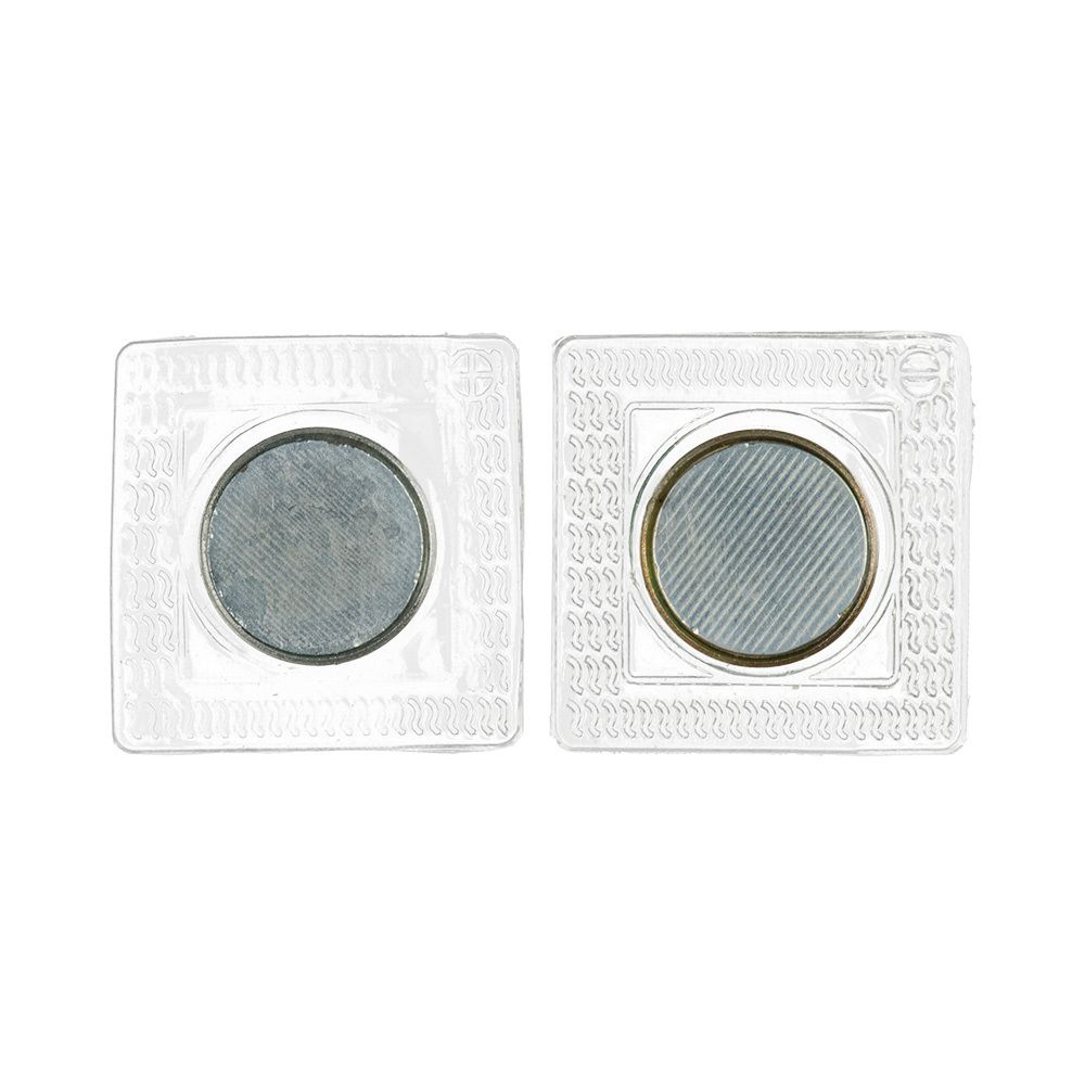 Кнопка магнитная металл ⌀20.0 мм, 10 шт, никель, Gamma MK-G20