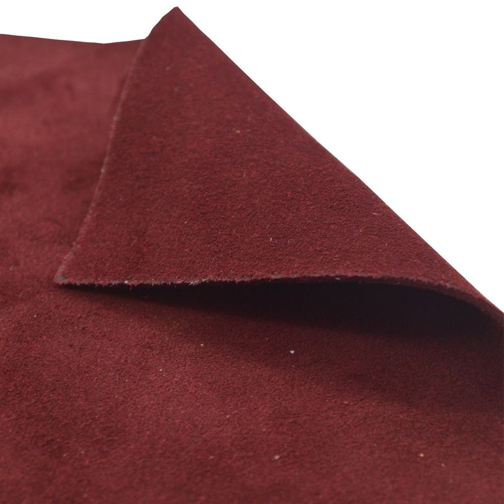 Замша натуральная в листах А5 (21*14,8см), 100% кожа (31 бордовый) 5401