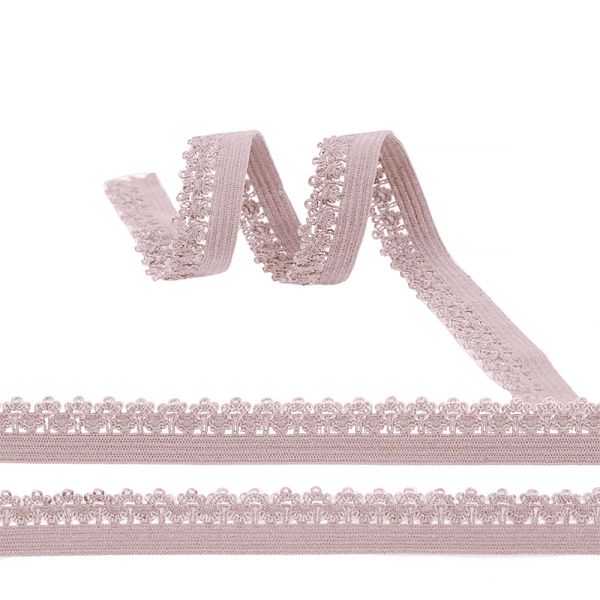 Резинка бельевая (ажурная) 12.0 мм / 100 метров, RB01344S, S344 розовый