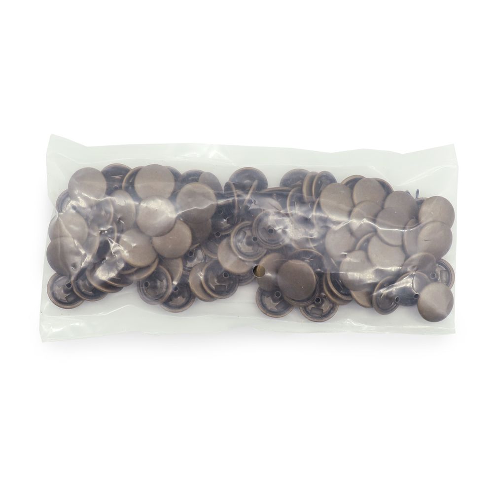 Часть кнопки Альфа (S-образная) ⌀17 мм (A-часть), 5/17 латунь, 100 шт, BIG