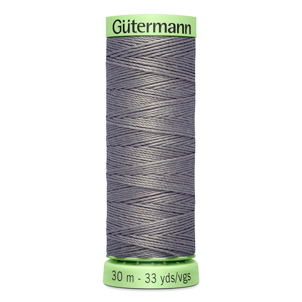 Нитки отделочные Gutermann Top Stitch, 30м, 496 серо-стальной, 5 катушек