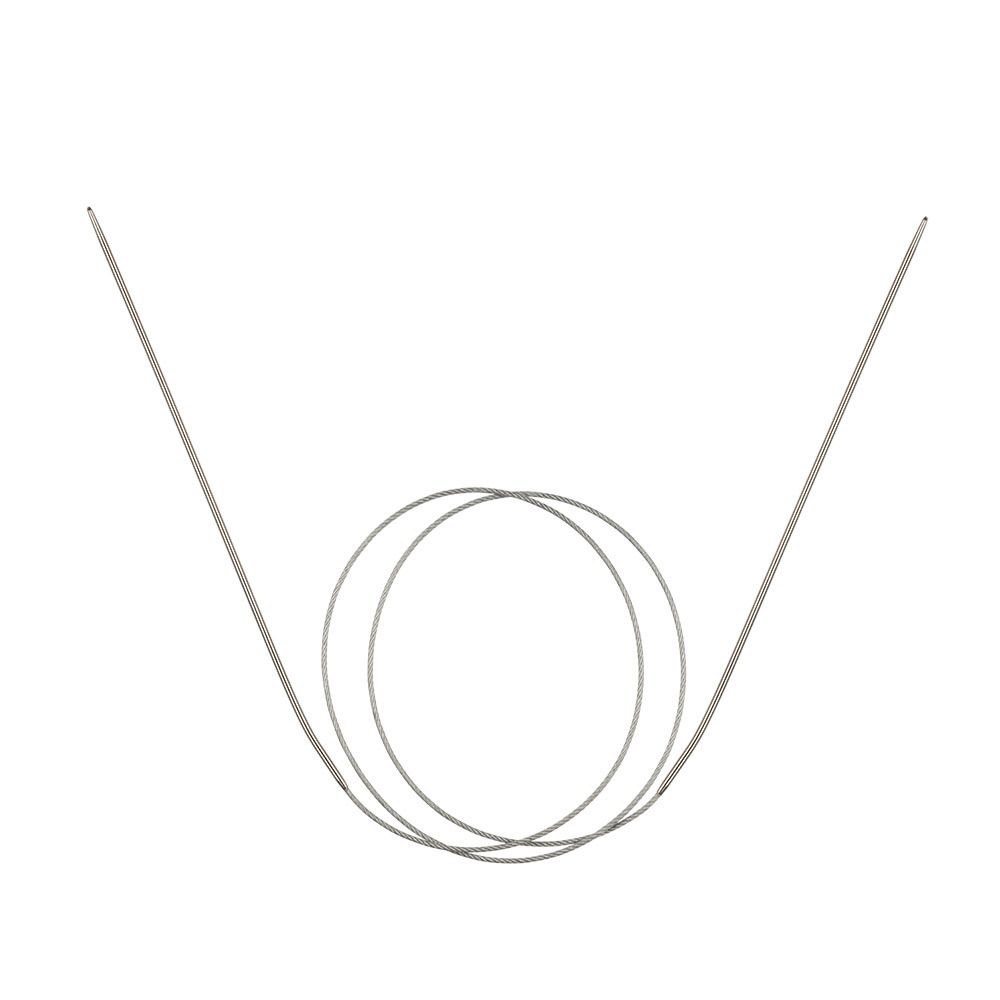 Спицы круговые металл ⌀1,8 мм, 80 см, с металлической леской, Gamma MKG-R