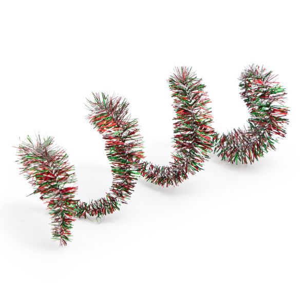 Проволока синельная блестящая Цветок 12 мм / 300мм, 15 шт, Astra&Craft (B-042 красно-зеленый)