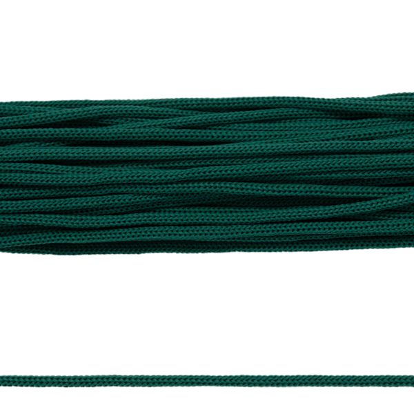 Шнур полипропилен круглый вязаный ⌀5.0 мм / 100 метров, 5-31 зеленый