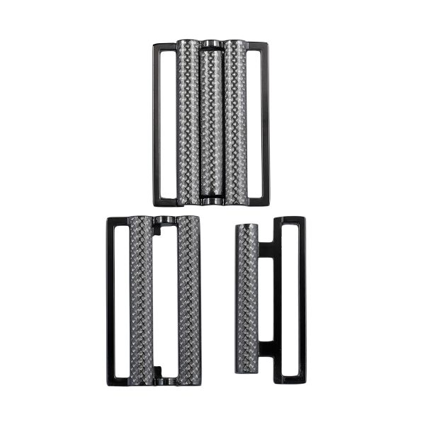 Пряжка-застежка 50.5 мм (внешн. 56х39 мм), 4 шт, чер.никель, BIG