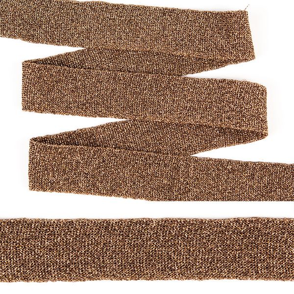 Тесьма лампасная 25 мм / 64 метра, трикотажная, KTS2425, бронза
