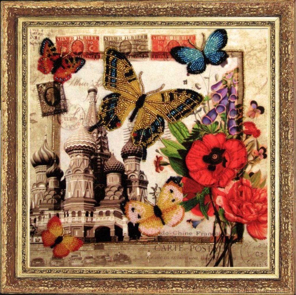 Butterfly, Привет из России 26х27 см