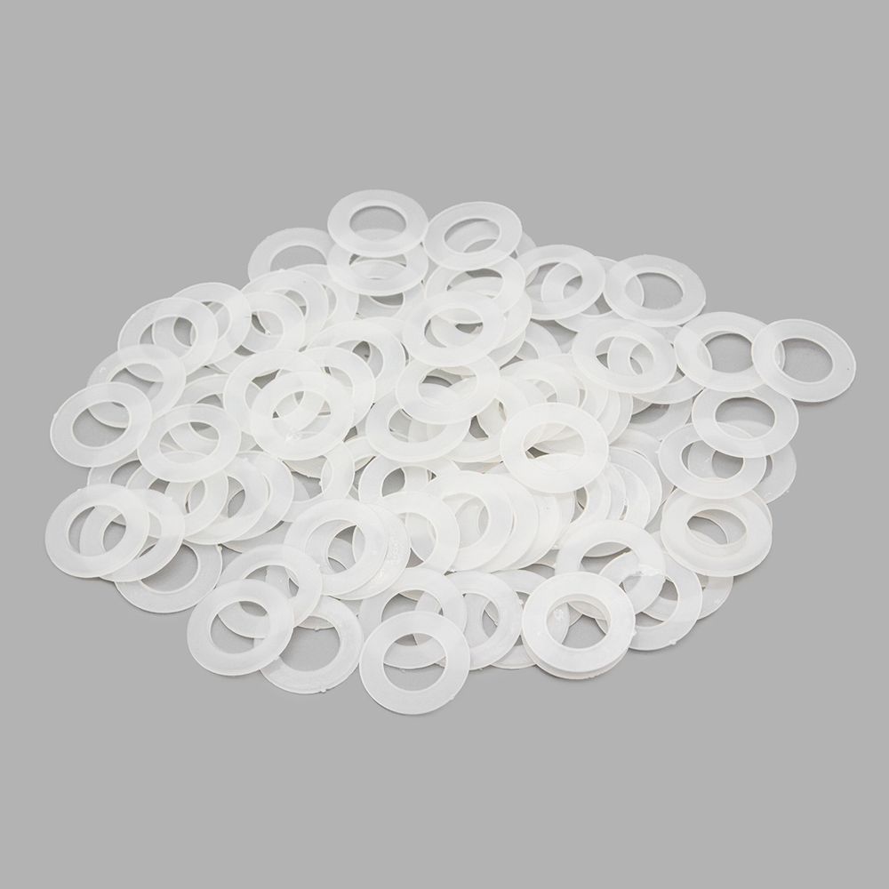 Кольцо уплотнительное пластик под блочку/ люверс ⌀13.4 мм (внешн. 23.4 мм), h7 мм (№28), ≈100 шт, New Star