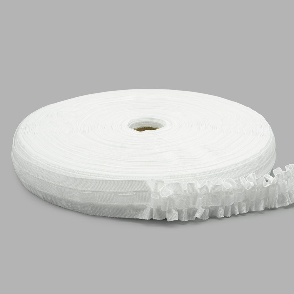 Лента (тесьма) шторная: сборка нефиксированная 30 мм / 100 метров