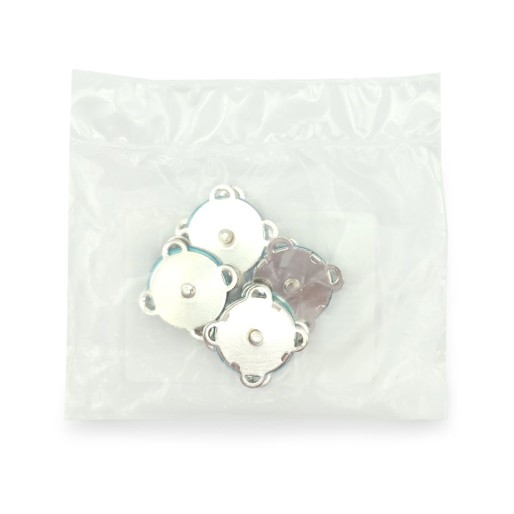 Кнопка магнитная металл пришивная ⌀18.0 мм, никель, 4 шт, BIG