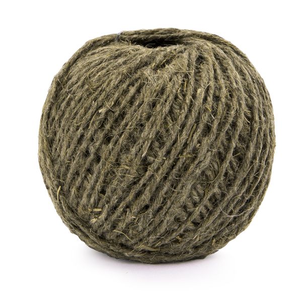 Шпагат льняной ⌀1.3 мм, 50 м, 100% лен, суровый, Gamma ШЛ8