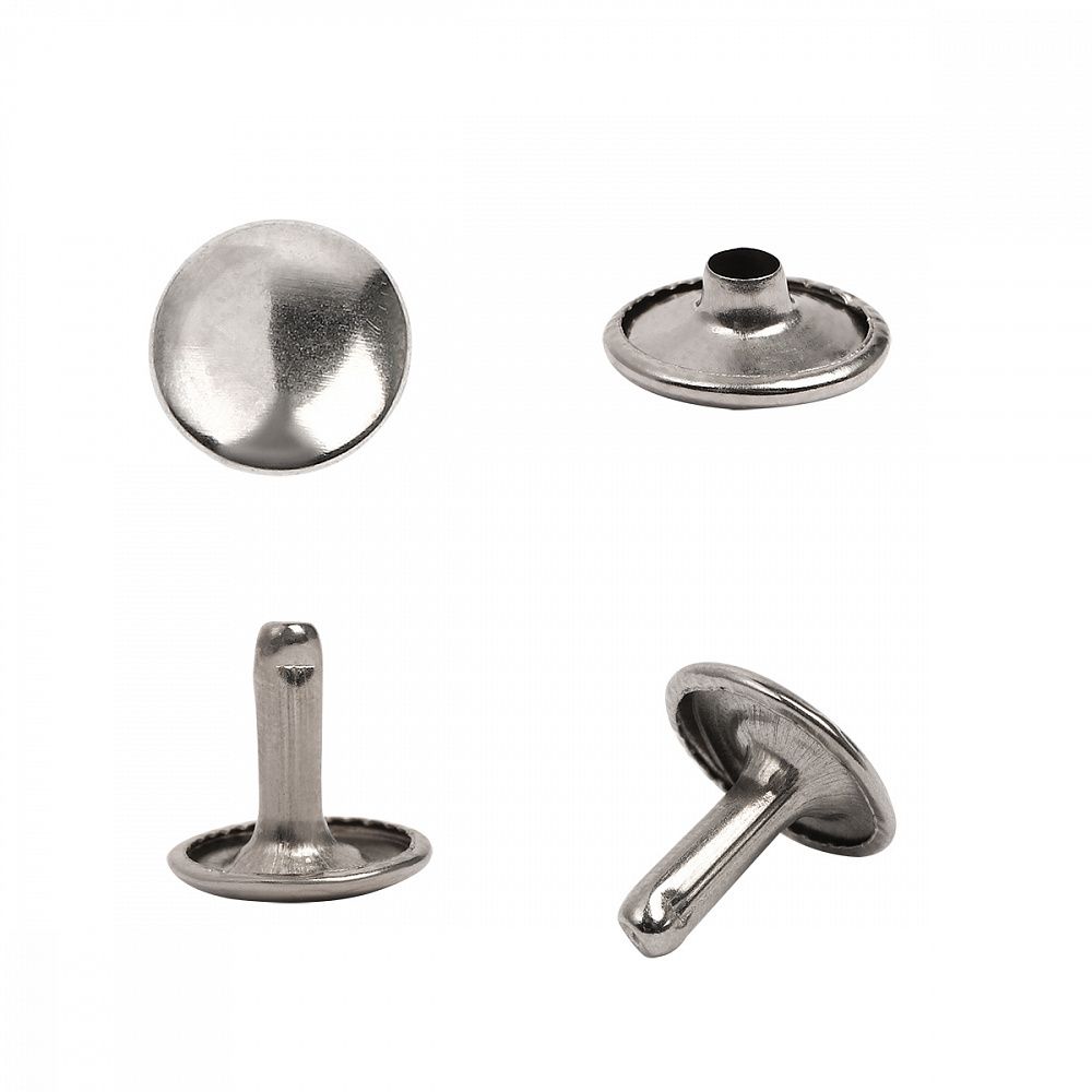 Хольнитены двухсторонние сталь 12х12 мм, №123, TBY.5212 цв. никель уп. 1000 шт, TBY