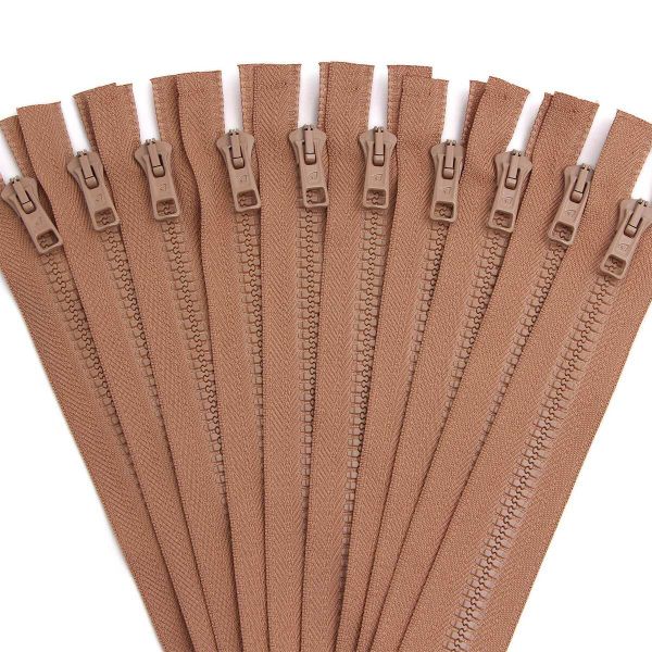 Молния трактор Arta Т6 (6 мм) 1 зам., н/раз., 18 см, цв. 071 св.бежевый, уп.10 шт