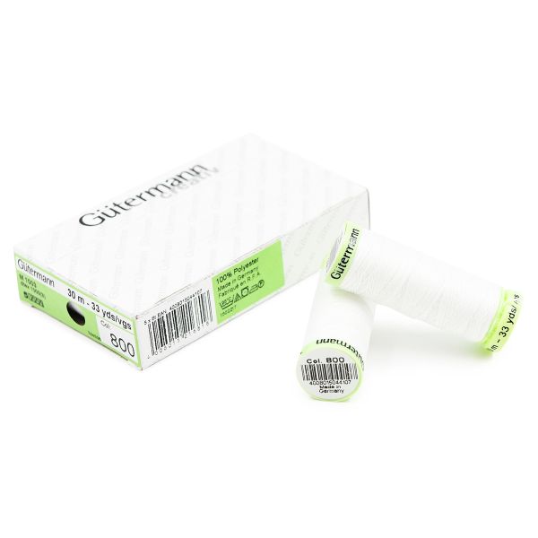Нитки отделочные Gutermann Top Stitch, 30м, _800 белый, 5 катушек