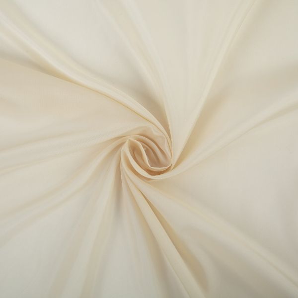 Ткань подкладочная (таффета) 180Т, 57 г/м², 500х152 см, 451 кремовый, Gamma 180Т