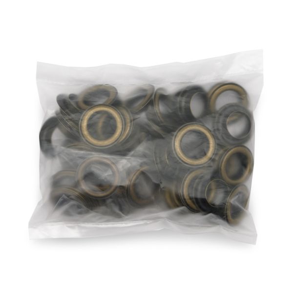 Люверсы металл ⌀15.0 мм (внутр.), цв. латунь, 1962/63, 50 шт, BIG