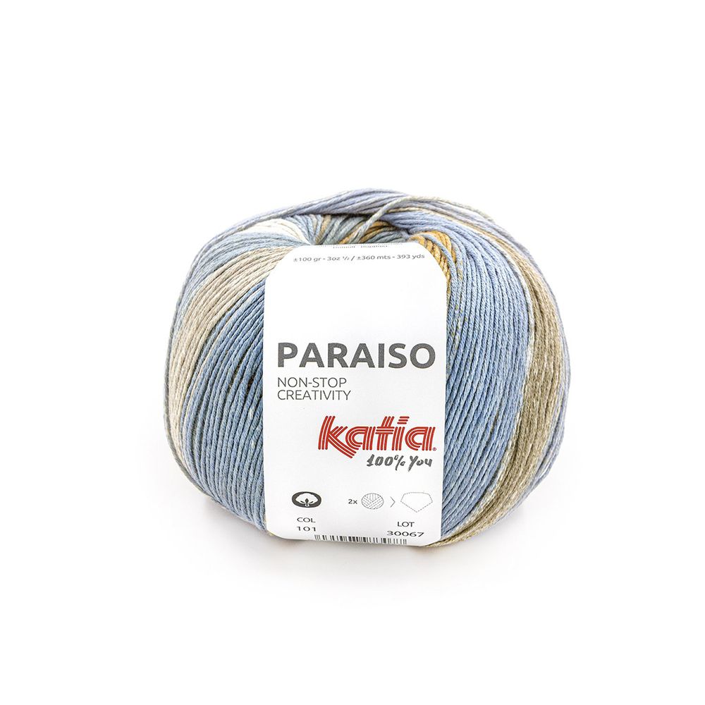 Пряжа Katia (Катя) Paraiso / уп.6 мот. по 100 г, 360 м /TOS/