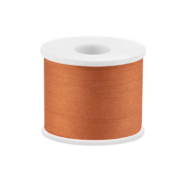 Лента (тесьма) шелковая 7.0 мм / 45.5±0.5 метров, №052 т. бежевый, Gamma SR-7