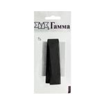 Лента контактная липучка фасовка (велкро) пришивная 20 мм / 5 шт по 25 см, черный, Gamma LG-20, ПАРА (крючок+петля), качество "B"