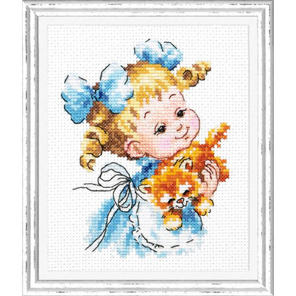 Набор для вышивания нитками Чудесная игла, Ты мой маленький!, 10х13 см