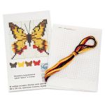Набор для вышивания нитками РС Студия, Бабочка 5 9х9 см