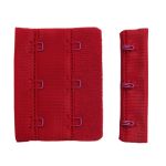 Застежки для бюстгальтера текстильные 3х2, 57 мм, 101 т.красный, 2494, 25 шт, Arta