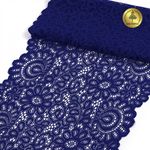 Кружево бельевое эластичное 205 мм / 3 м, TBY.YSTL00839, цв.L1832 синий, Kruzhevo