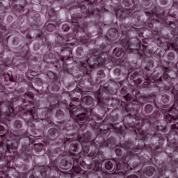 Бисер Astra&Craft 11/0 (2.1 мм), 200 г (10х20 г), цв. 16 светло-сиреневый/прозрачный