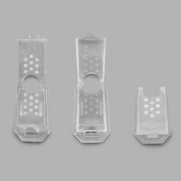 Наконечник для шнура пластик 13х9 мм, ПП, прозрачный, 100 шт