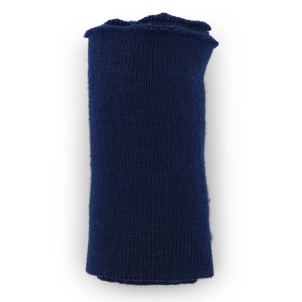 Подвяз (довяз) трикотажный 7.5х80 см, однослойный в полоску, т.синий цв.919