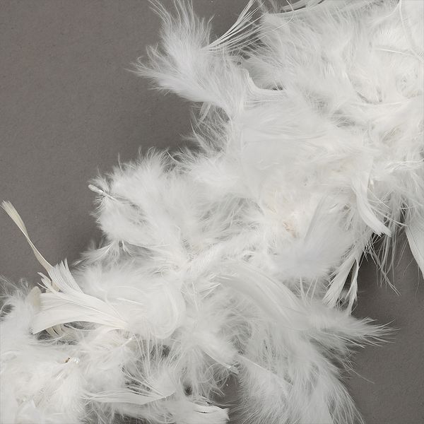 Боа из перьев 2 метра, 50±3 г, белый