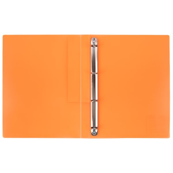 Папка на 4 О-кольцах A4 700 мкм 25 мм, 4 шт, d-17 мм, оранжевый EC211400012, Expert Complete