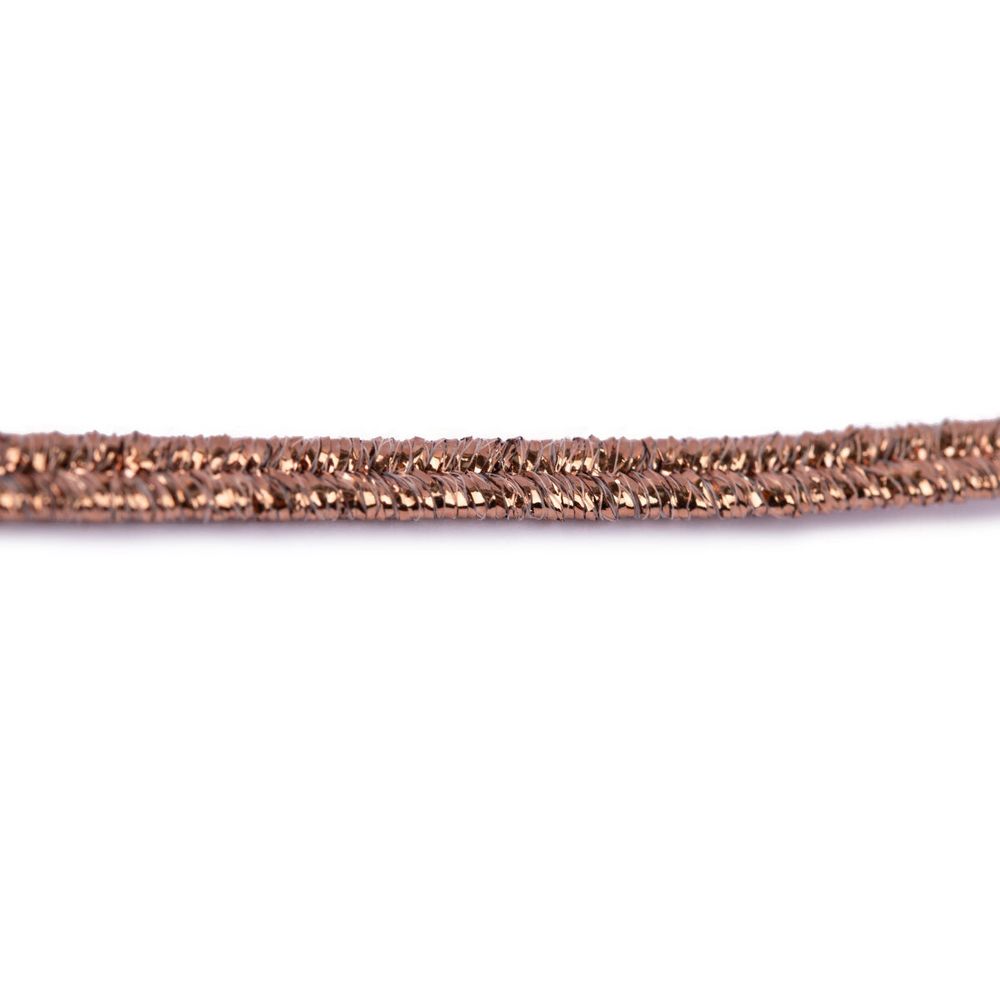 Шнур сутажный ⌀3.5 мм / 20 метров, медно-персиковый, Gamma р.6481