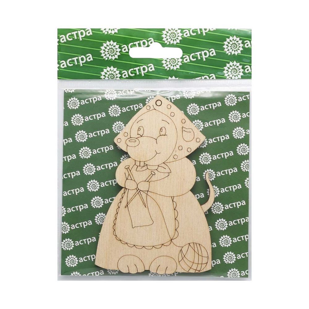 Заготовка для декорирования Рукодельница 10,3х6,7х0,3см, Астра