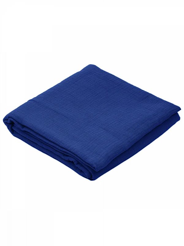 Муслин 125 г/м², 130 см / 25 метров, TBY.Mus.24723.27, цв.27 синий