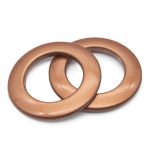 Люверсы шторные ⌀35 мм, терракот металлик, 08, Belladonna, 10 шт