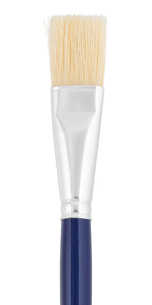 Кисть щетина №10 плоская, 5 шт, длинная ручка, 10, Vista-Artista 30012-10