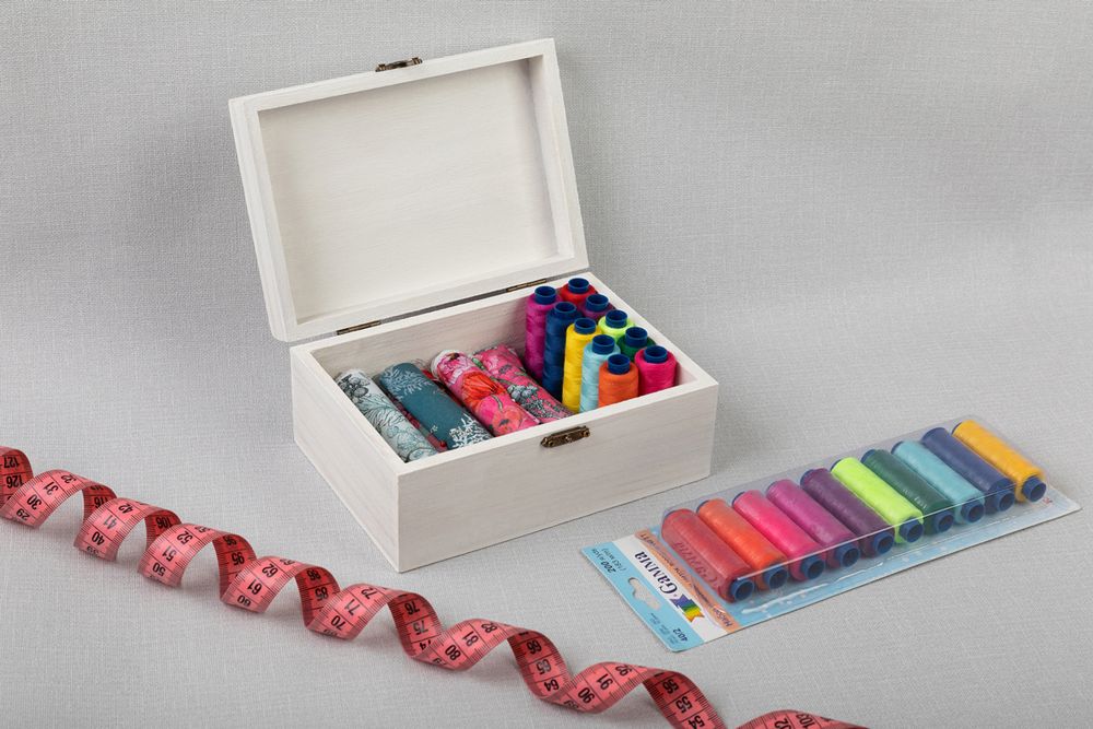 Нитки швейные бытовые Gamma 40/2, 183 м / 10 кат, ассорти 11