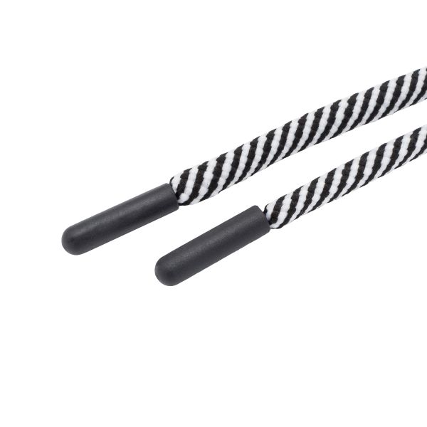 Шнурок круглый двухцветный ⌀5.0 мм / 135см, 1 шт, 08 черный/белый, 3AR2803