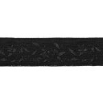 Лента (тесьма) жаккардовая 18.0 мм / 25±1 метров, рис 762 черный, Gamma С1851Г17