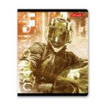 Тетрадь ученическая общая, глянцевая ламинация, A5+ 48 л. на скобе 65 г/м², белизна 100%, 10 шт, клетка в термоусадочной пленке, 000734 Мотогонщик, Светоч 48ТЕТк-004