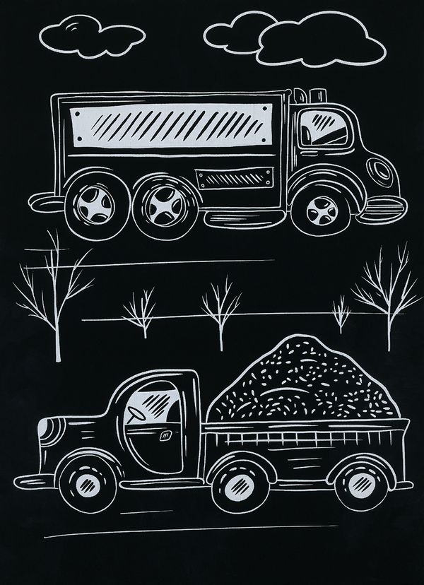 Набор для творчества Гравюра-блокнот Транспорт, 14х20 см, Hobbius GHPB-04