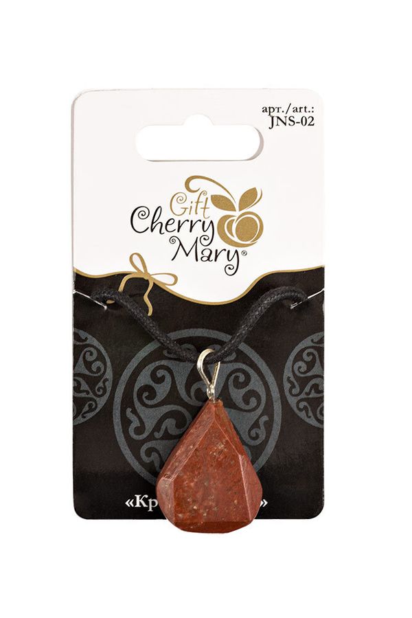 Подвеска для бижутерии из натурального камня, 5 шт, №04 красная яшма, Cherry Mary JNS-02