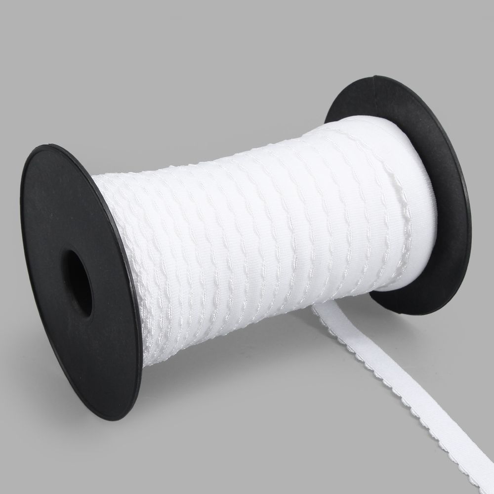 Резинка бельевая (отделочная) становая 15.0 мм / 50 метров, белый, (ML175.015/1)